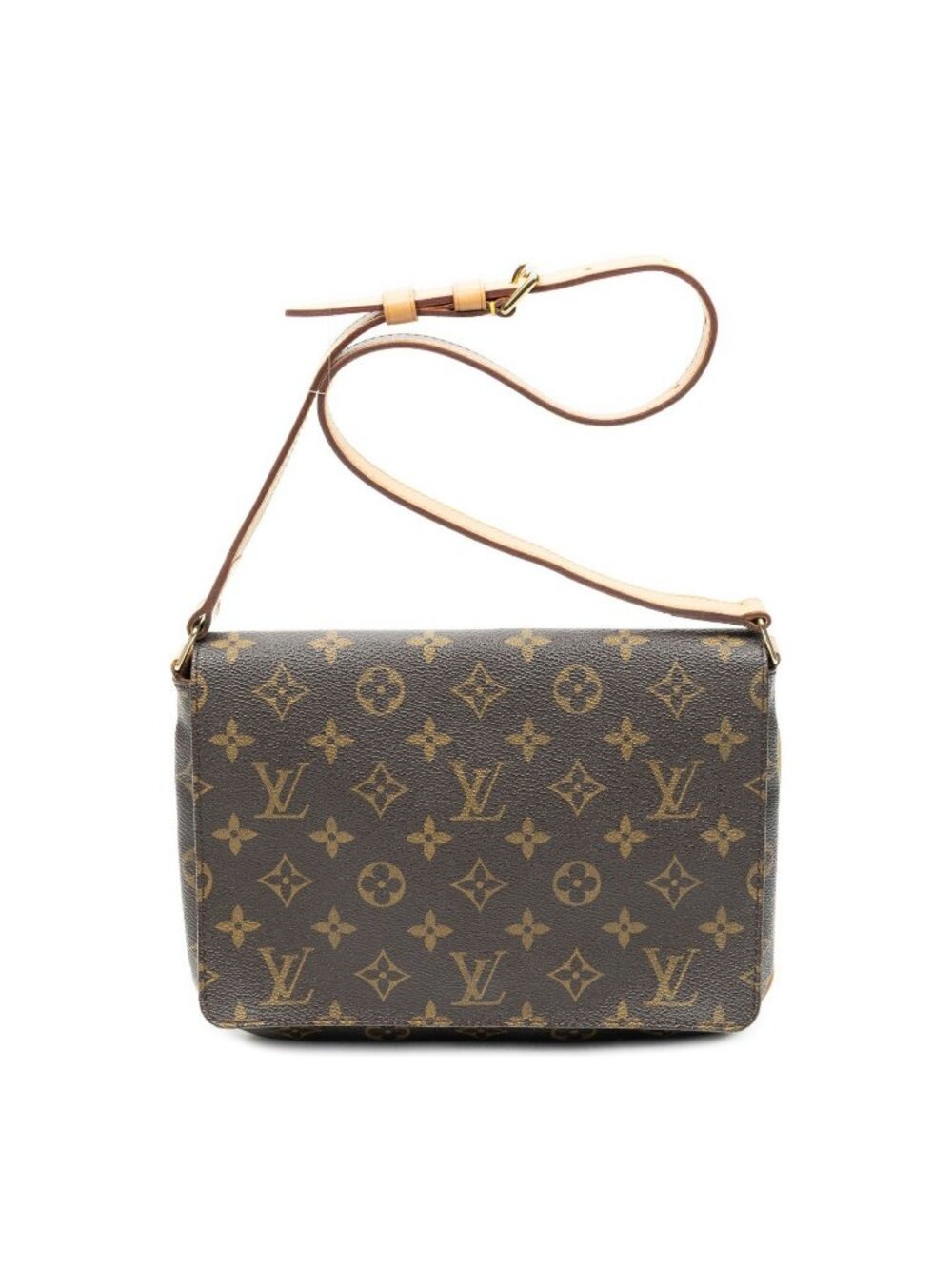 Louis Vuitton Musette Tango Brown Monogram Canvas Crossbody